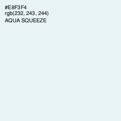 #E8F3F4 - Aqua Squeeze Color Image